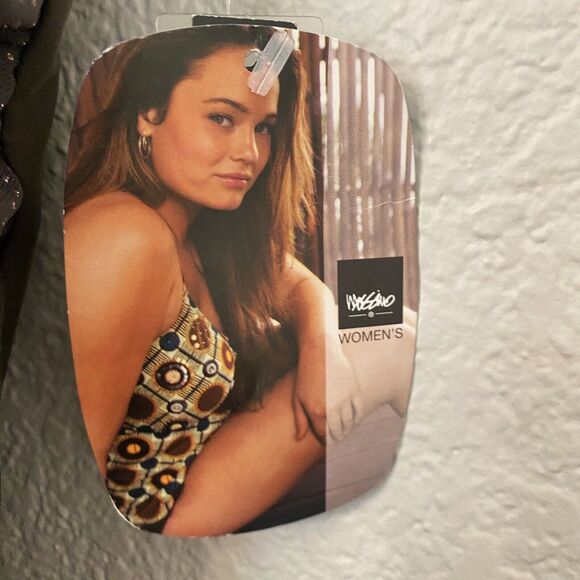 NWT Mossimo Brown Shiny Tummy Control Swimsuit Sz 24W - Picture 5 of 6